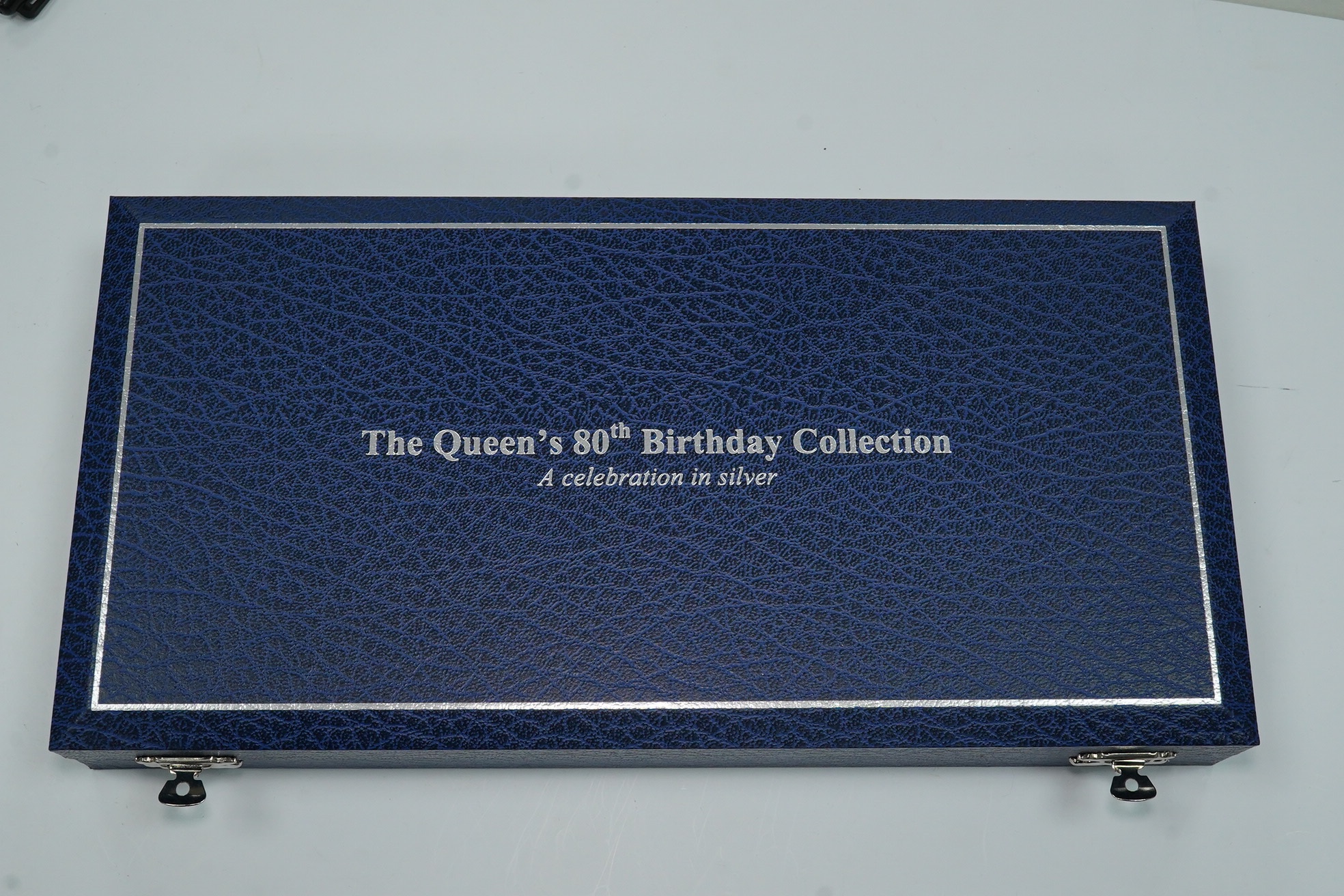 Royal Mint, UK coins, the Queen‘s 80th Birthday collection proof silver set of thirteen coins, crown to one penny and Maundy 1p to 4p